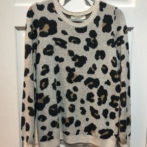 LOFT leopard print sweater. Size S